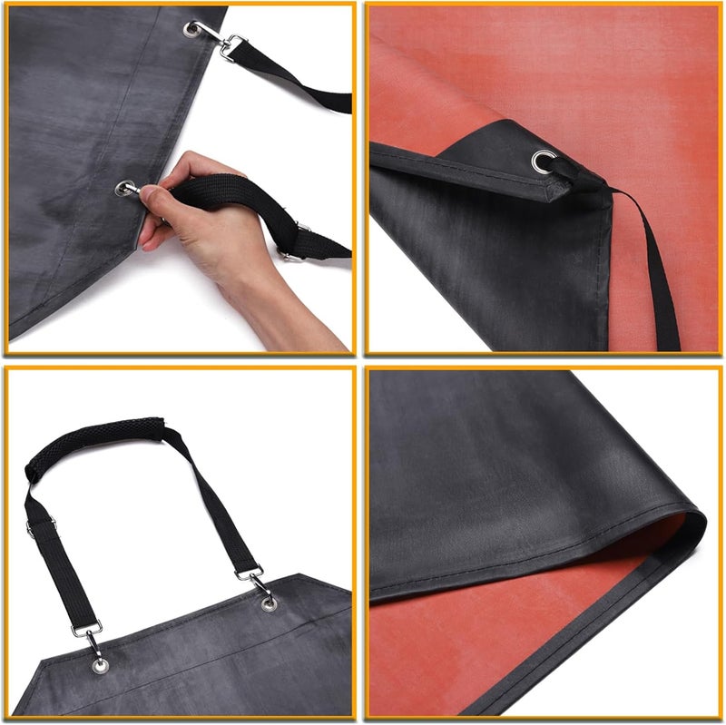 Homsolver Thick Rubber Waterproof Apron, Adjustable Heavy Duty Dishwashing Apron, Work Apron For Cooking, Cleaning Fish, Gardening, Lab Work, Butcher And Dog Grooming - Image 4